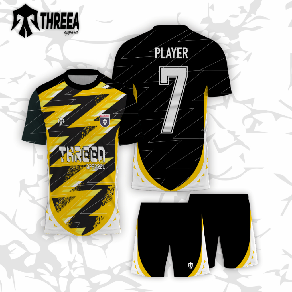 JERSEY FULL PRINTING KUNING / JERSEY SEPAK BOLA / JERSEY FUTSAL / JERSEY CUSTOM