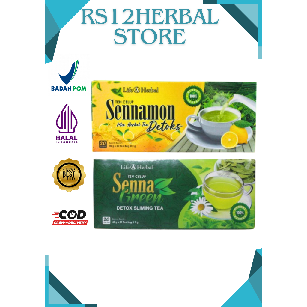 

SENNAMON Teh Celup Diet Pelangsing Daun Jati Cina / Daun Senna Plus Lemon Teh Detoks