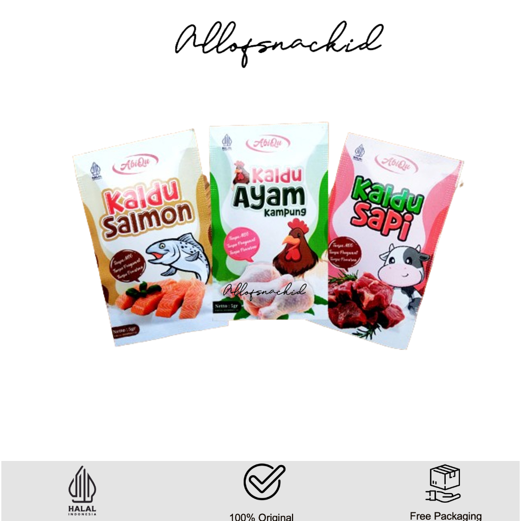 

Abiqu - Kaldu Ayam Kampung / Sapi / Salmon - Kaldu MPASI - 5gr