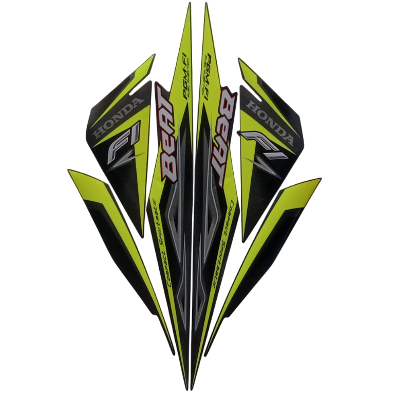 Sticker Striping Motor Honda Beat Combi 2014 Beat samba Fi Hijau list body motor beat Samba Fi 2014