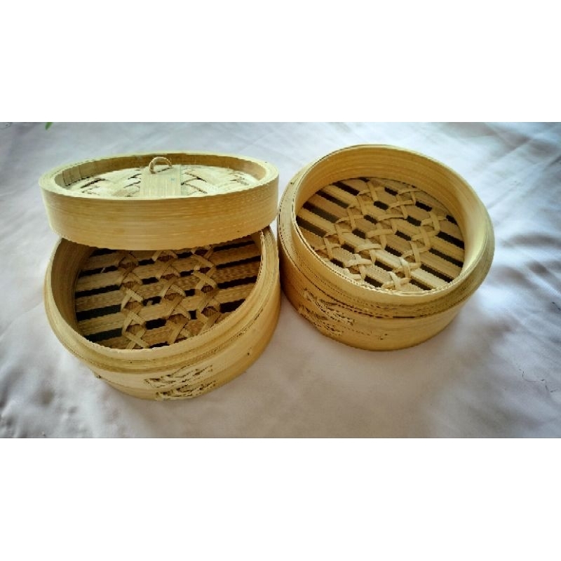 Klakat Bambu Dimsum Hongkong Ukuran 15cm