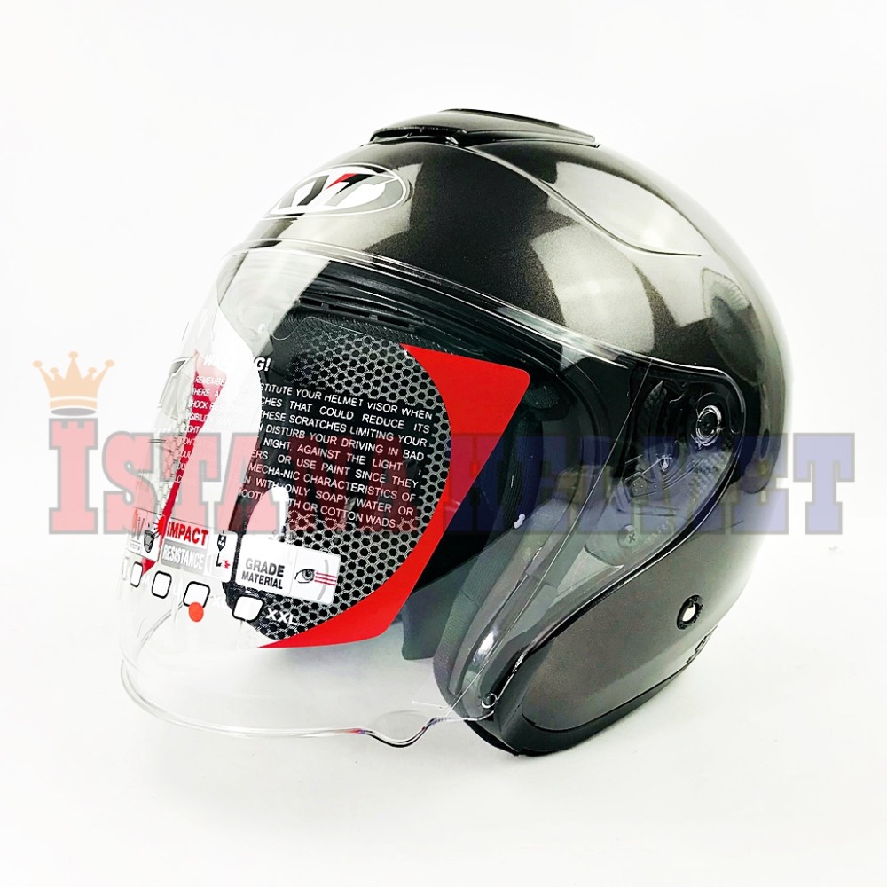 HELM KYT KYOTO GUNMETAL ORIGINAL