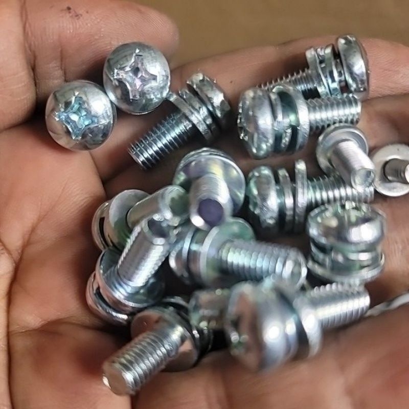 Baut rack server dll baut 10 Obeng m6x12 m6x15 double ring