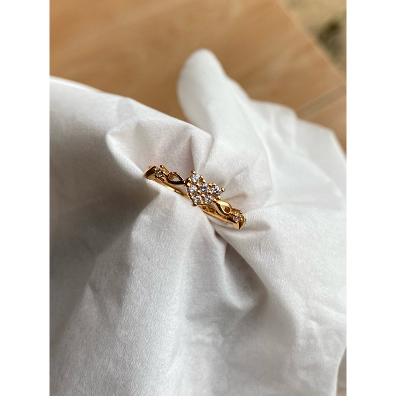 Cincin titanium wanita cincin titanium wanita anti karat asli cincin wanita aesthetic