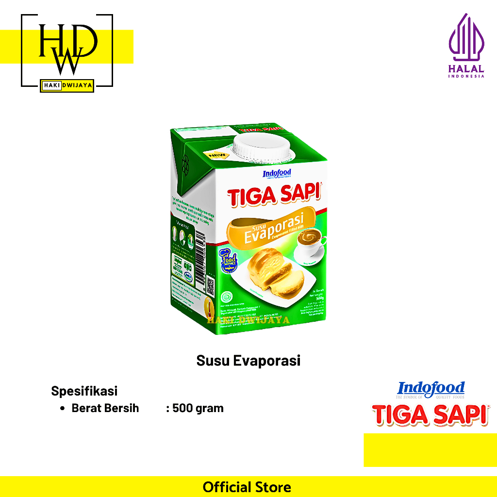 

[500gr] Susu Evaporasi Tiga Sapi