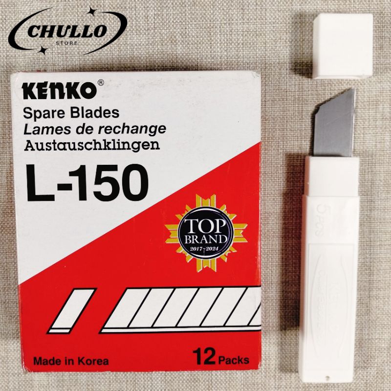 

L 150 isi pisau cutter kenko besar per tube isi 5 pcs mata cutter