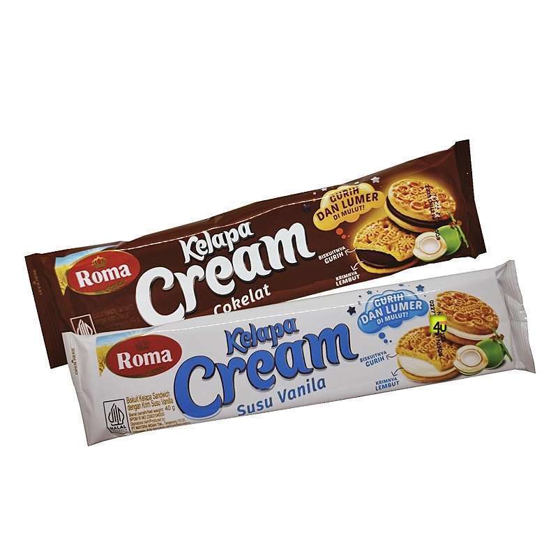 

ROMA KELAPA CREAM COKELAT SUSU VANILA 40gr