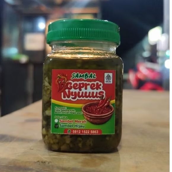 

sambel geprek nyuus hijau