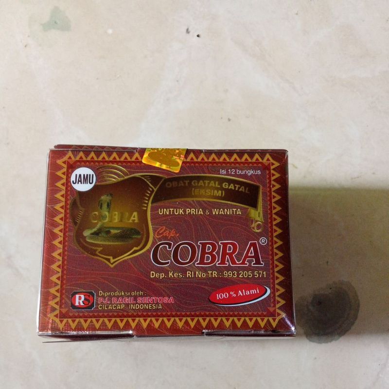 jamu cobra gatal serbuk (eksim) isi12bks
