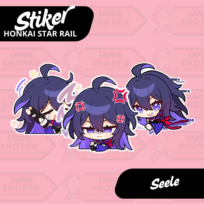 

Stiker Honkai Star Rail Seele | Sticker Seele HSR | Merch Anime Game Vinyl Anti Air