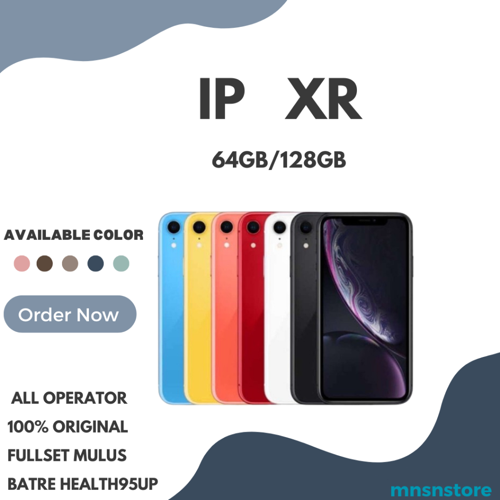 IP XR 128GB/64GB GSM LTE 4G Second 100% Original Fullset Mulus Condition Like New