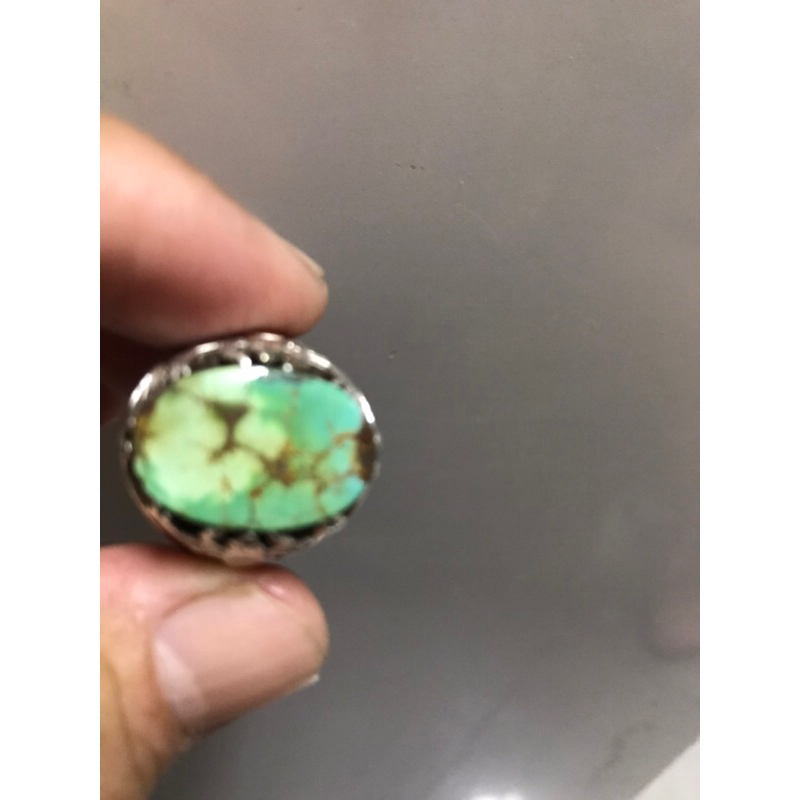 Cincin batu pirus persia asli