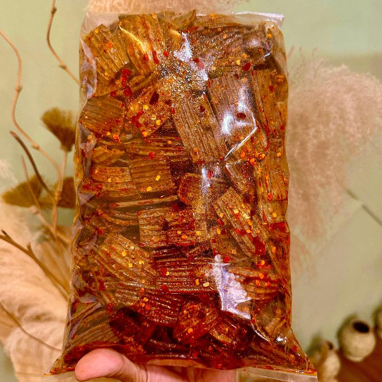 

SEBRING Kerupuk Jengkol PEDAS 1KG dengan Rasa Pedas