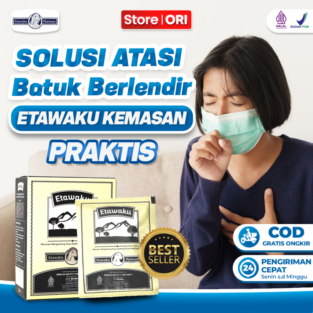 

Etawaku Platinum Sachet Praktis - Sembuhkan Masalah Pernafasan Dan Batuk Berlendir Original
