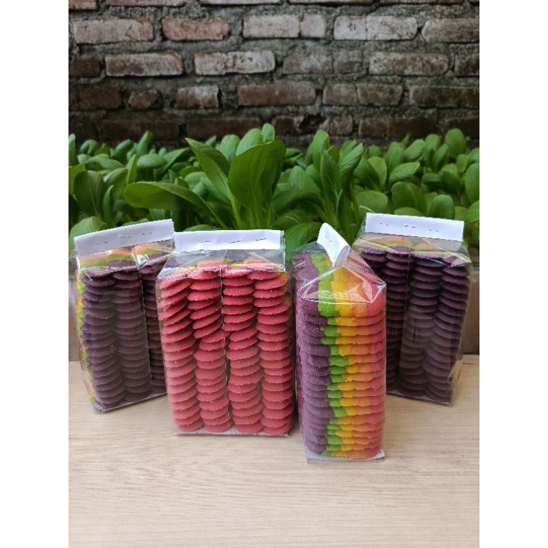 

kue lidah kucing rainbow 500 gram, tasikmalaya.