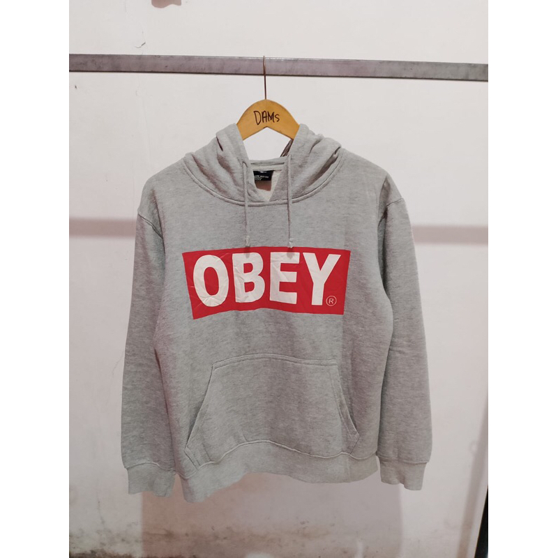 hoodie big logo obey