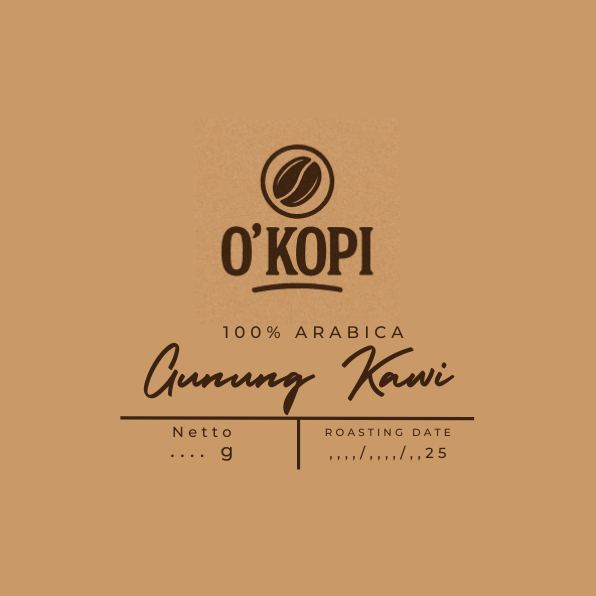 

O' Kopi Arabica gunung Kawi | Medium Roast | Fresh Roasted