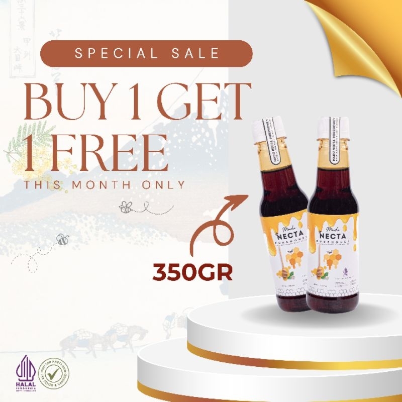

Madu Necta Purehoney 350gr / 100% madu murni / RAW honey