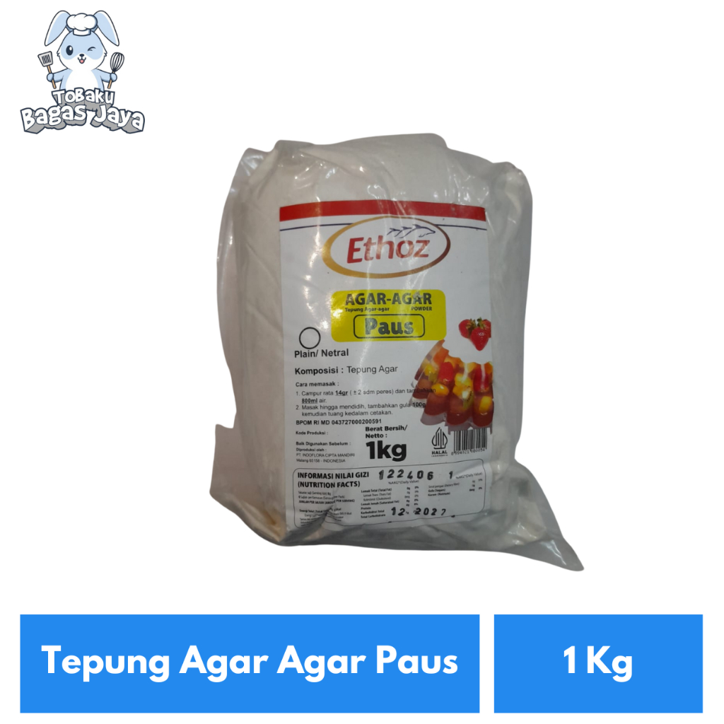 

Tepung Agar - Agar Paus 1 Kg
