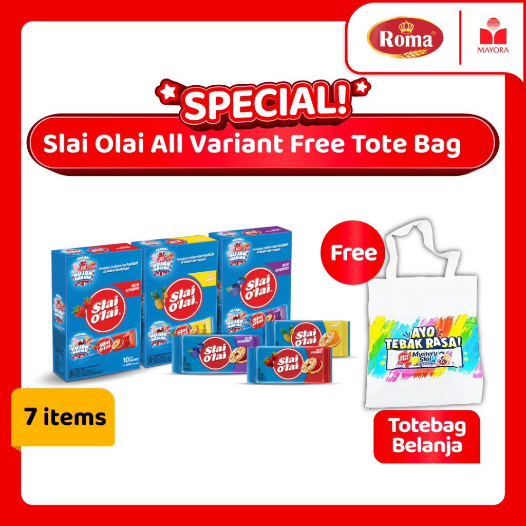 

Paket Slai Olai All Variant Free Tote Bag