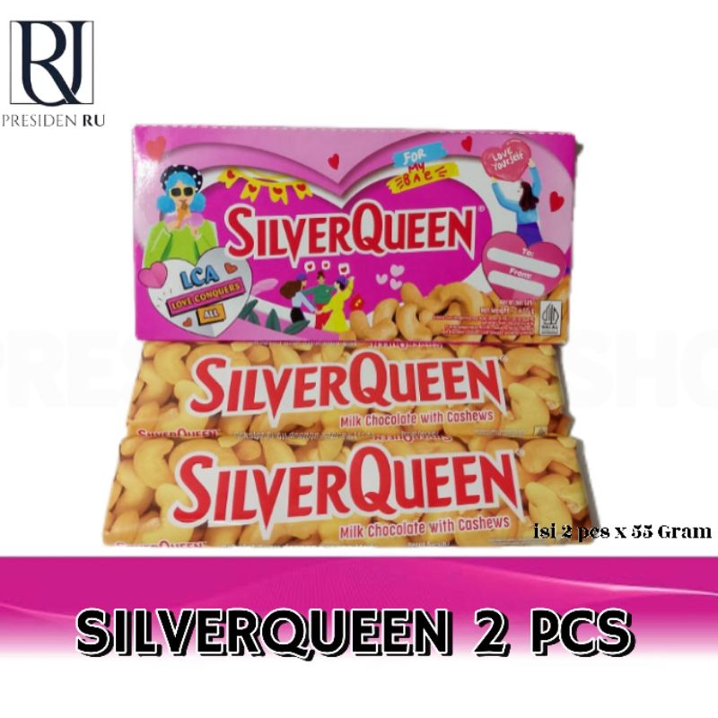 

SILVERQUEEN 55gr MILK CHOCOLATE WITH CASHEWS BUY 1 GET 1 EXP MARET 2026