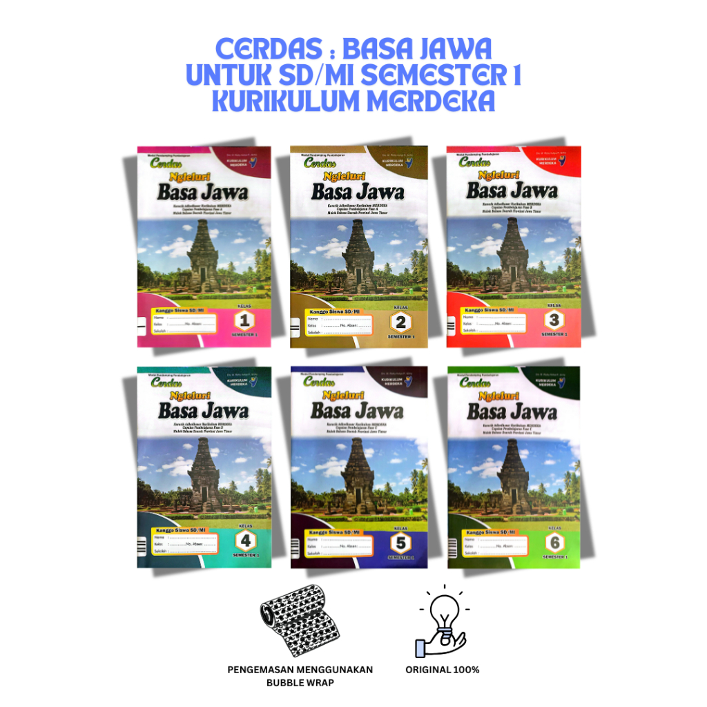 LKS Cerdas Ngleluri Basa Jawa untuk SD/MI Semester 1 dan 2 Kurikulum Merdeka