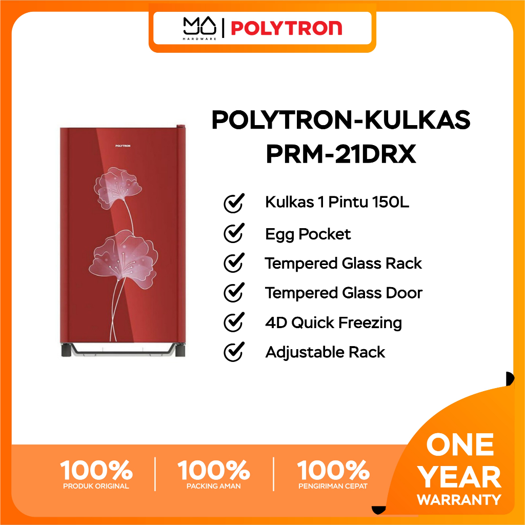Kulkas Polytron PRO 15ANR - Kulkas 1 Pintu - Garansi Resmi