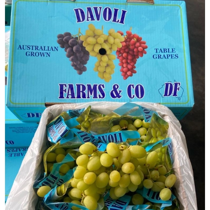 

ANGGUR GREEN DAVOLI SWEET GLOBE CHRISPY AUSTRALIA
