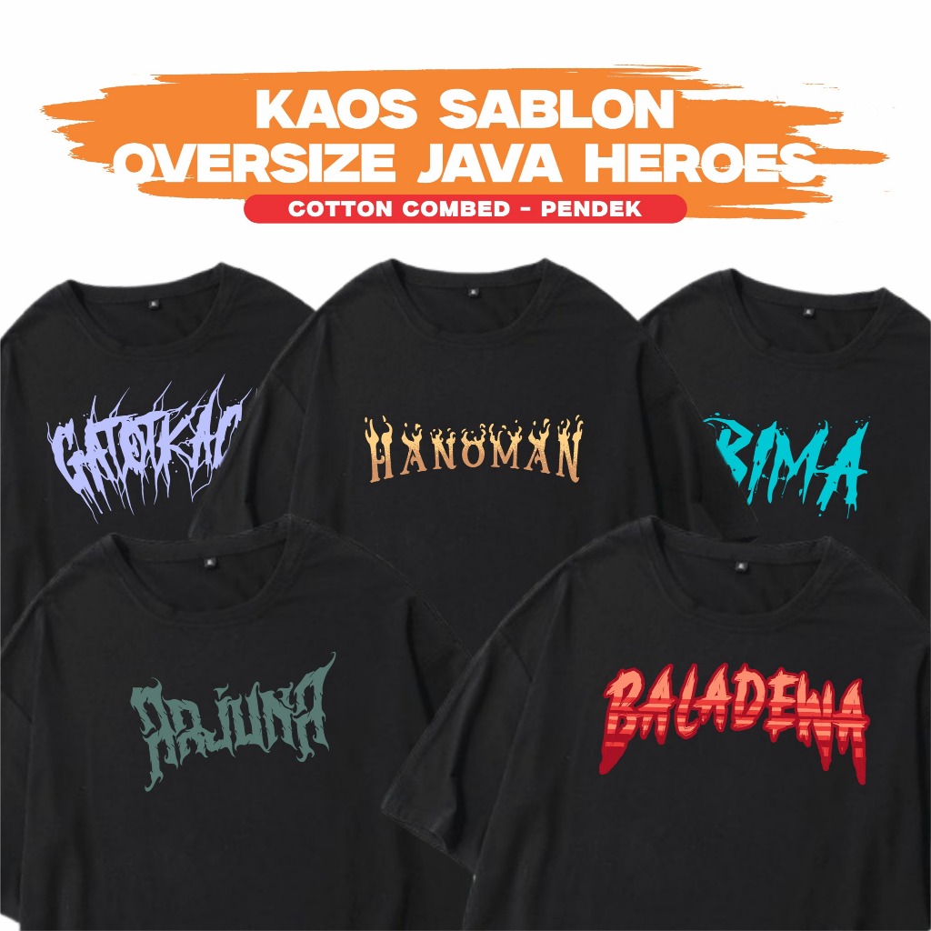 KAOS OVERSIZE JAVA HEROES - AWESAM