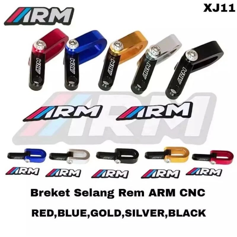 Breket Selang Rem depan ARM Full CNC UNIVERSAL