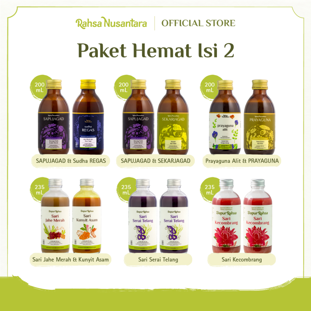 

Paket Hemat isi 2 by Rahsa Nusantara | Atasi Kolesterol/Cegah Bapil/Anti Inflamasi/Anti Nyeri Haid/Antioksidan