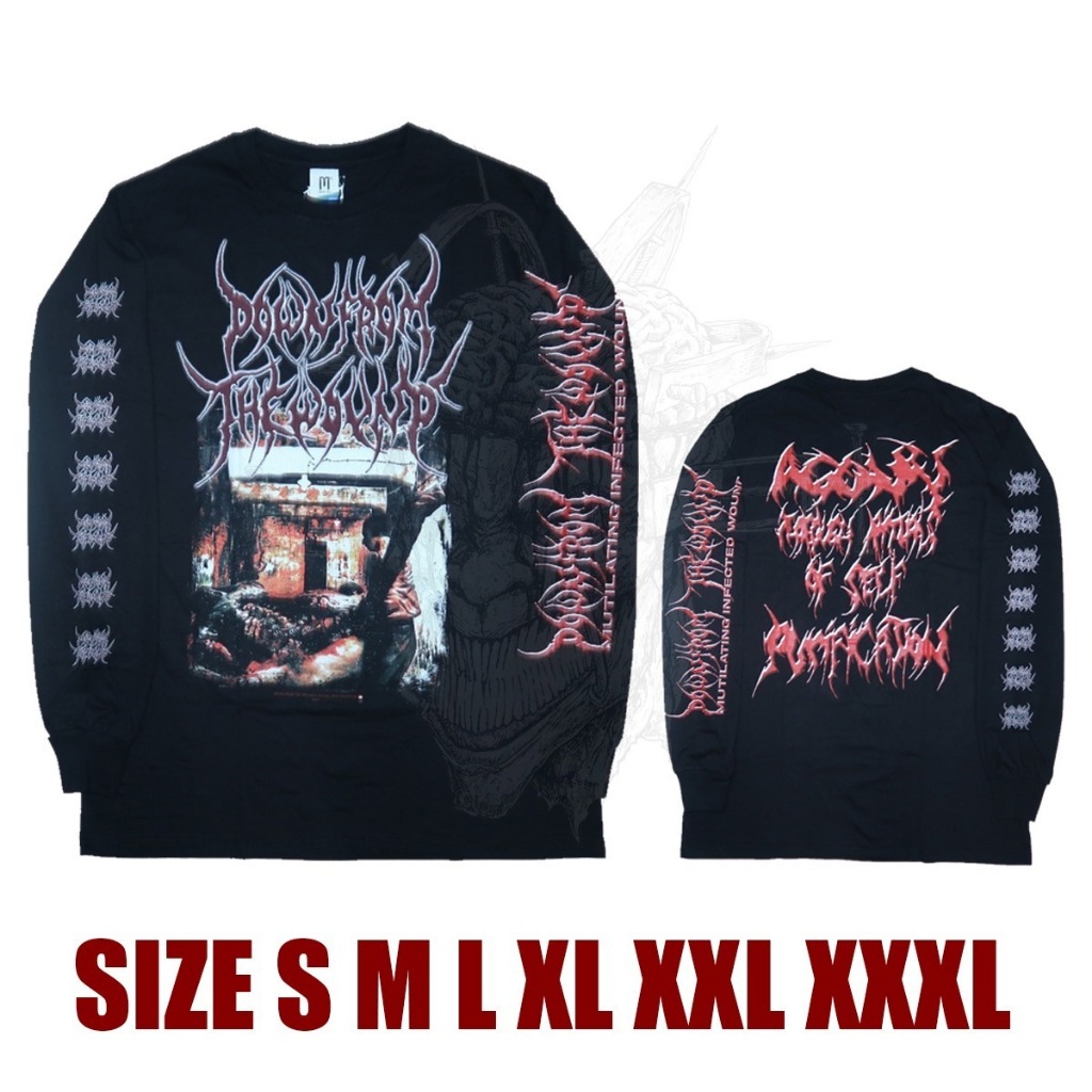 LONG SLEEVE - DOWN FROM THE WOUND - Agony Through Rituals Of Self Purification