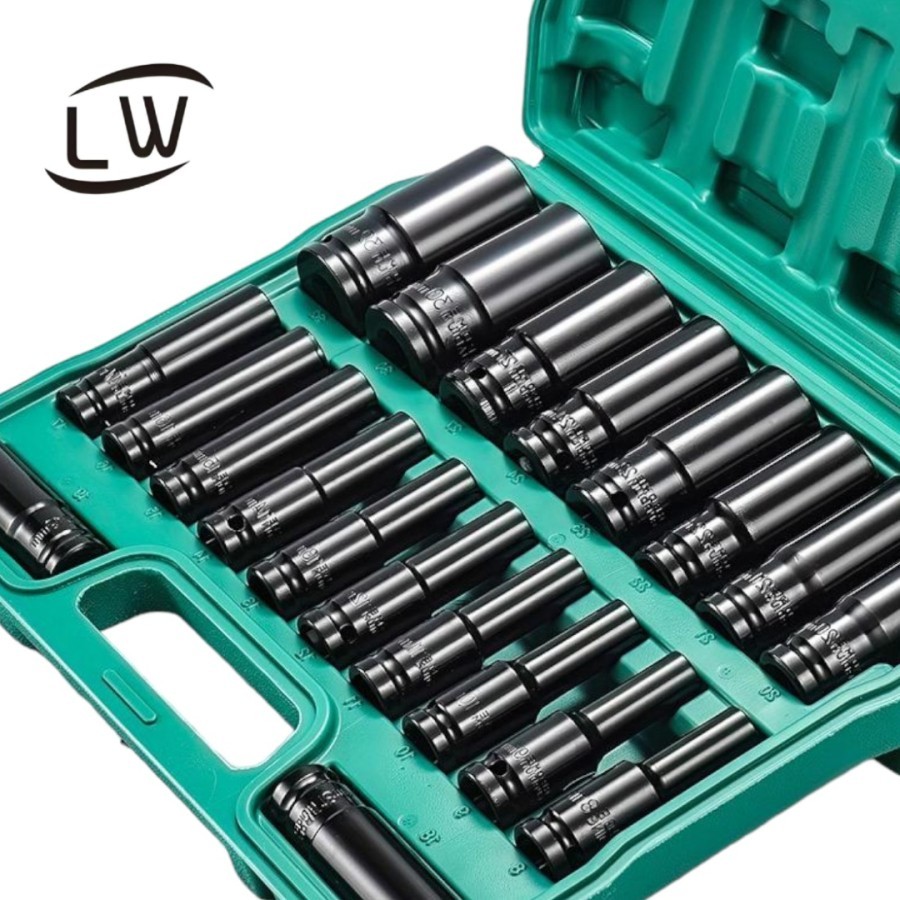 MATA KUNCI SOK IMPACT DRIVER SOCKET SLEEVE IMPACT WRENCH 1 SET 20PCS