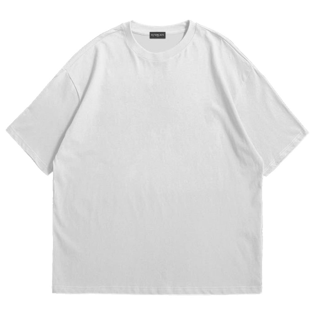 Syndicateroom - Kaos Polos Oversized Putih I Heavyweight Cotton