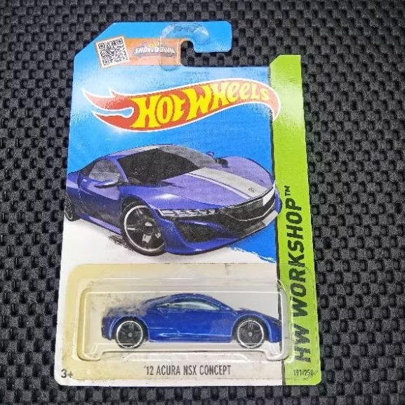 MAINAN ANAK MURAH HOT WHEELS 12 ACURA NSX CONCEPT BIRU