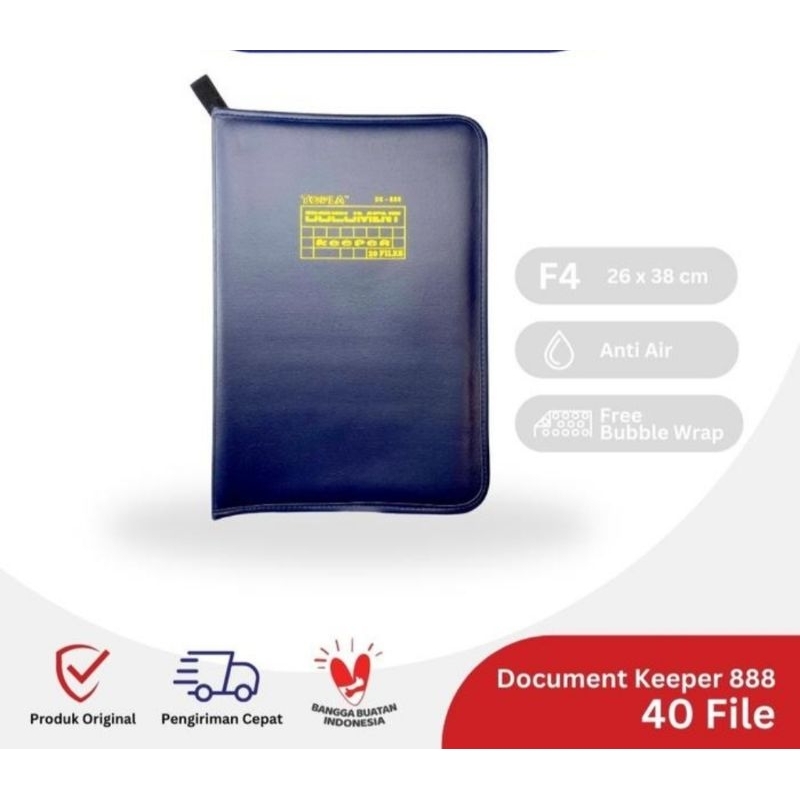 Topla Dokumen Keeper Folio Isi 40 File / Map Ijazah Clear Holder