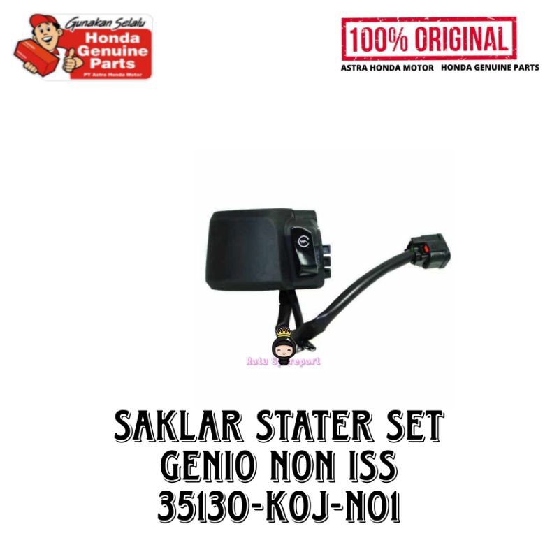 Saklar Stater Set Honda Genio Non ISS Original - Saklar Stater Set Genio - Switch Assy Start Honda G