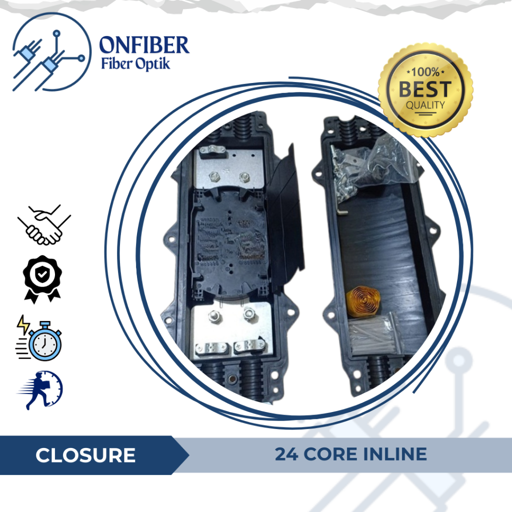 Joint Closure 24 Core | Clousure Inline 24 Core Fiber Optik