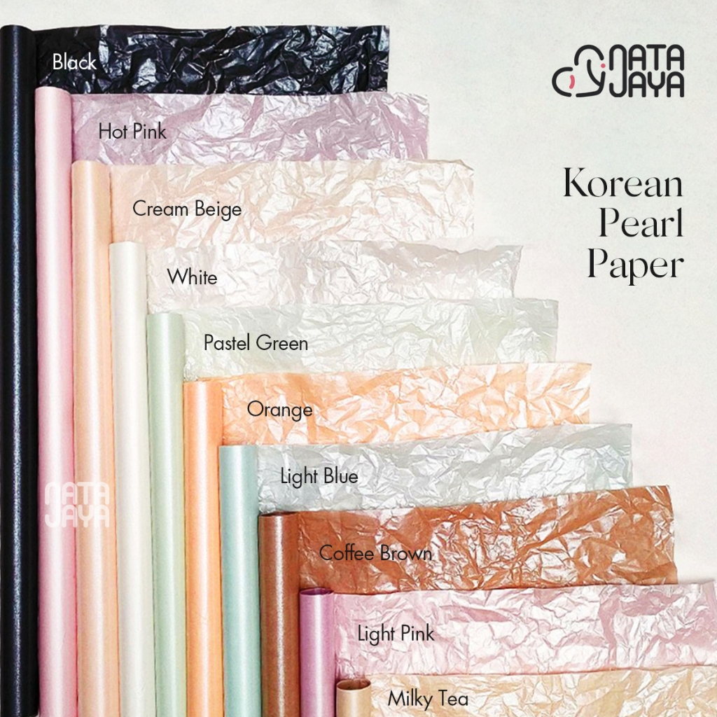 

Kertas Buket Pearl Paper (50x70cm) Korean Sydney Flower Wrapping Cellophane