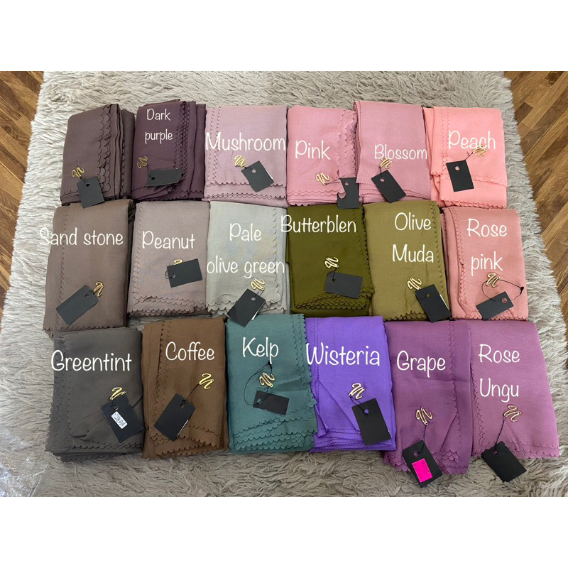 [BEST SELLER] NARAYA SCARF Segiempat Polos | jilbab segiempat Naraya Ultrafine