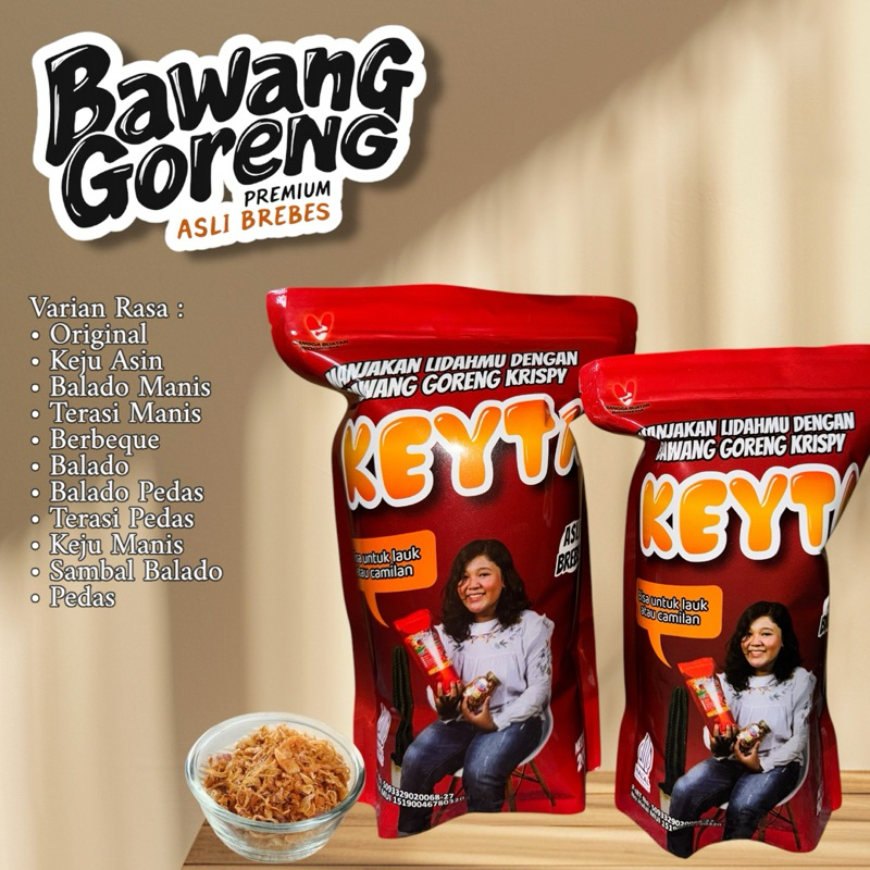 

Bawang Goreng Keyta Asli Brebes 200 gram