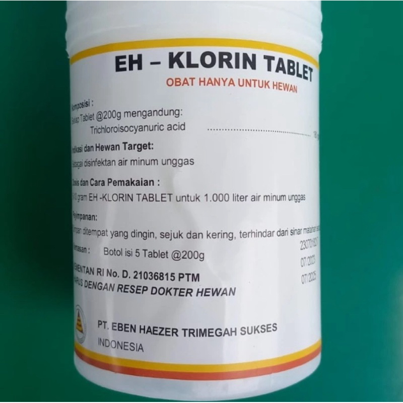 EH KLORIN TABLET