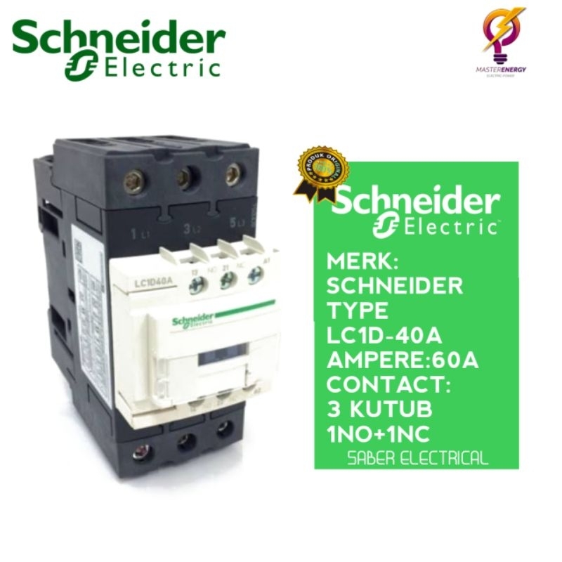 contactor schneider lcd140a-m7 60a 220v