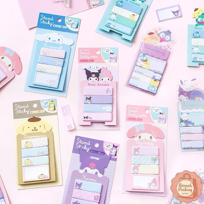 

Sticky Notes san*rio model berdiri isi 80pcs 4in1