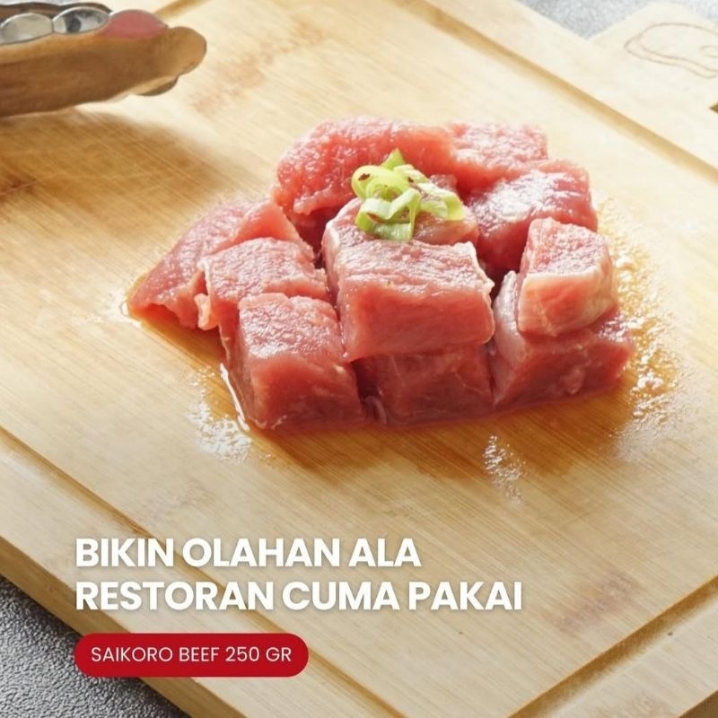 

Daging Sapi Saikoro Lokal Beef - Grass Fed / Organik Wahyu Beef - Nora Healthy Food