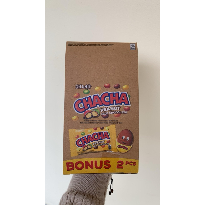 

Delfi Chacha coklat dan nut 1box isi 2renceng