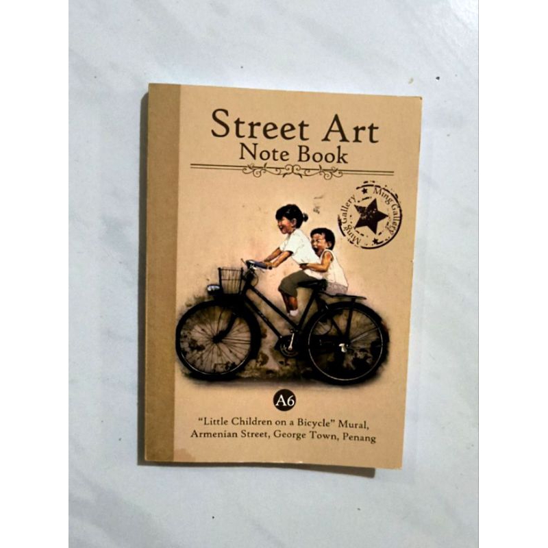 

Buku tulis notebook Street Art notebook LITTLE CHILDREN ON A BICYCLE buku tulis kecil