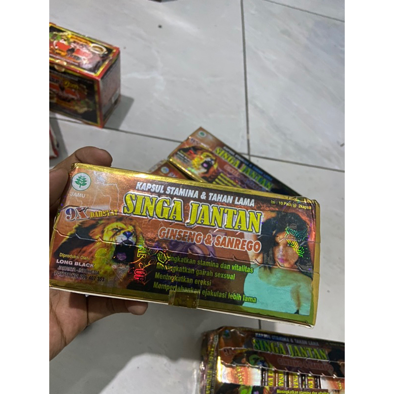 kapsul Singa Jantan ( ginseng+sanrego) Original