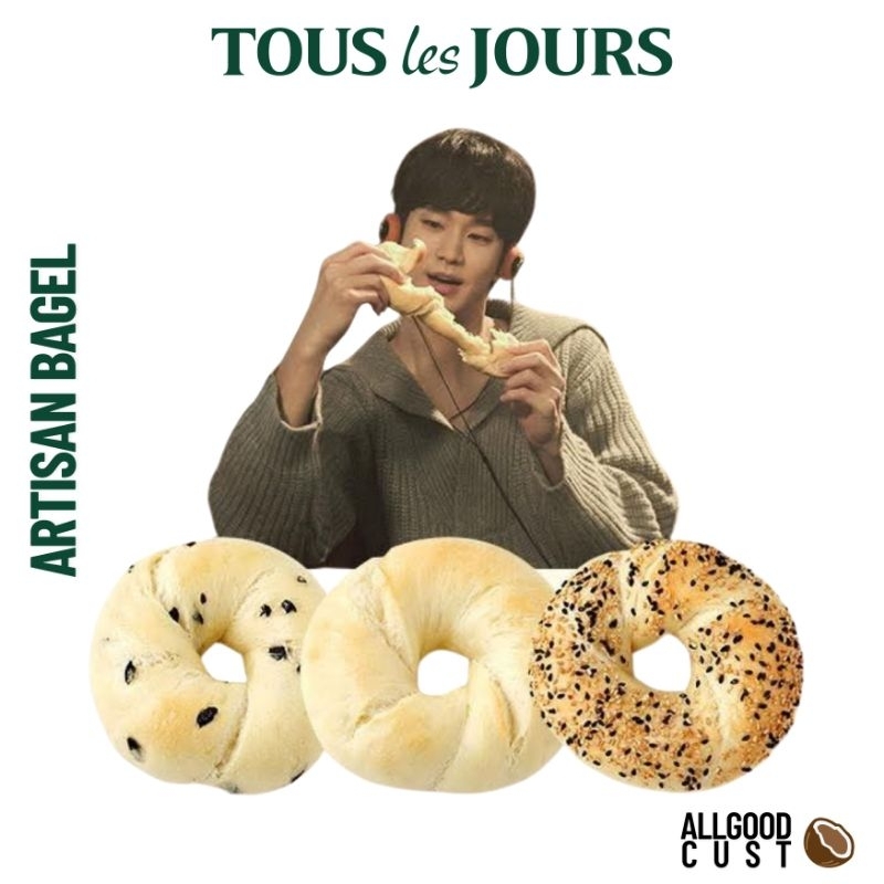 

Tous Les Jours Artisan Bagel, Roti TLJ Sesame Bagel, Rice Bagel