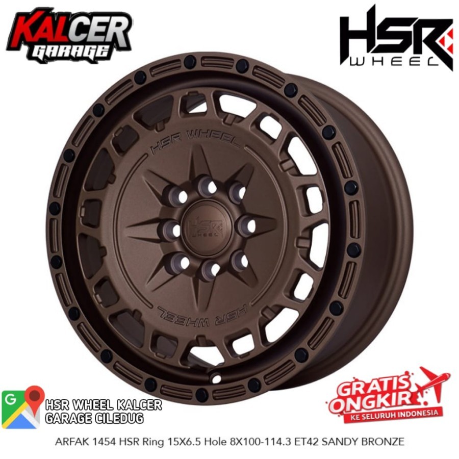 VELG RACING TERBARU MODEL RALLY HSR ARFAK R15 UNTUK COROLLA, STARLET, IGNIS